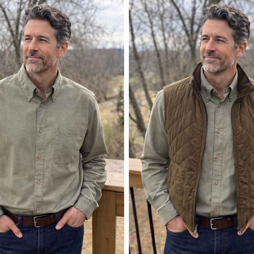 Orvis men’s button up large